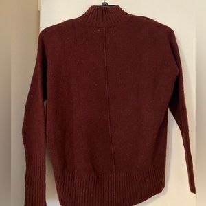 dark red sweater